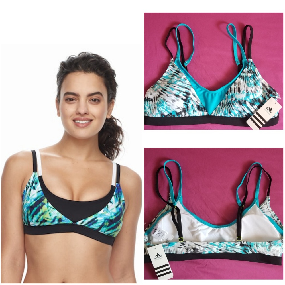 Adidas dounle layered Bikini Top